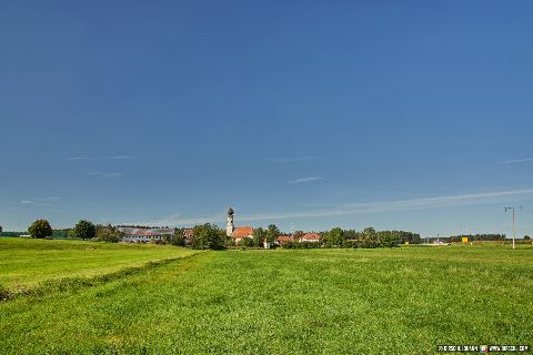 Gemeinde Unterreit Landkreis Mühldorf Dorfansicht Landschaft (Dirschl Johann) Deutschland MÜ